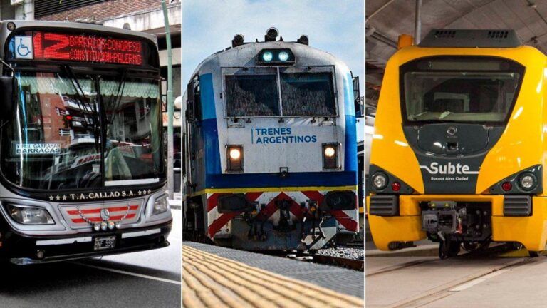 Cómo funcionan trenes, subtes y colectivos en Nochebuena y Navidad