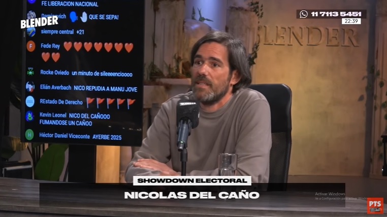 Del Caño pasó por Blender: Nos acompañarán sectores que no vieron en el peronismo una oposición a Milei