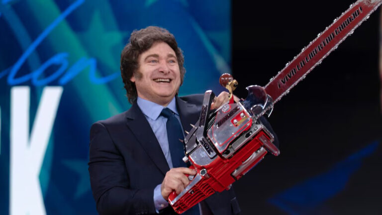 Cae la imagen de Milei