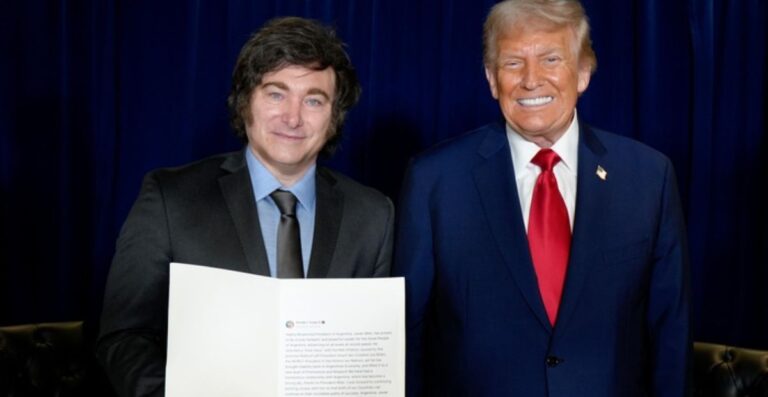 EEUU. Un debilitado Milei a los pies de Trump